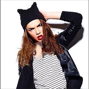 Black cat hat. USA hand made new pussycat hat